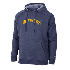 Milwaukee Brewers Champion Triumph Tri-Blend Raglan Hoodie - Navy Hoodies