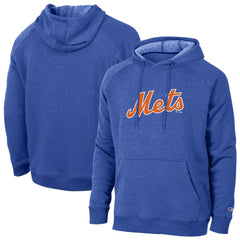 New York Mets Champion Triumph Tri-Blend Raglan Hoodie - Royal Hoodies