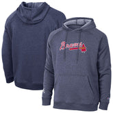 Atlanta Braves Champion Triumph Tri-Blend Raglan Hoodie - Navy Hoodies