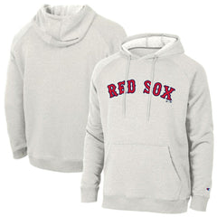 Boston Red Sox Champion Triumph Tri-Blend Raglan Hoodie - Heathered Core Ultra Light Grey Hoodies