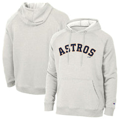 Houston Astros Champion Triumph Tri-Blend Raglan Hoodie - Heathered Core Ultra Light Grey Hoodies