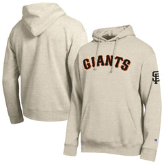 San Francisco Giants Champion All Star Chenille Patch Hoodie - Oatmeal Hoodies
