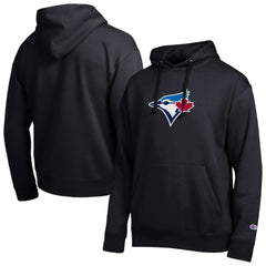 Toronto Blue Jays Champion All Star Embroidered Logo Hoodie - Black Hoodies