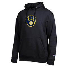Milwaukee Brewers Champion All Star Embroidered Logo Hoodie - Black Hoodies