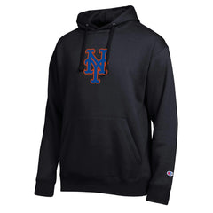 New York Mets Champion All Star Embroidered Logo Hoodie - Black Hoodies