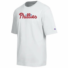 Philadelphia Phillies Champion All Star Arched Chenille Wordmark T-Shirt - White T-shirts