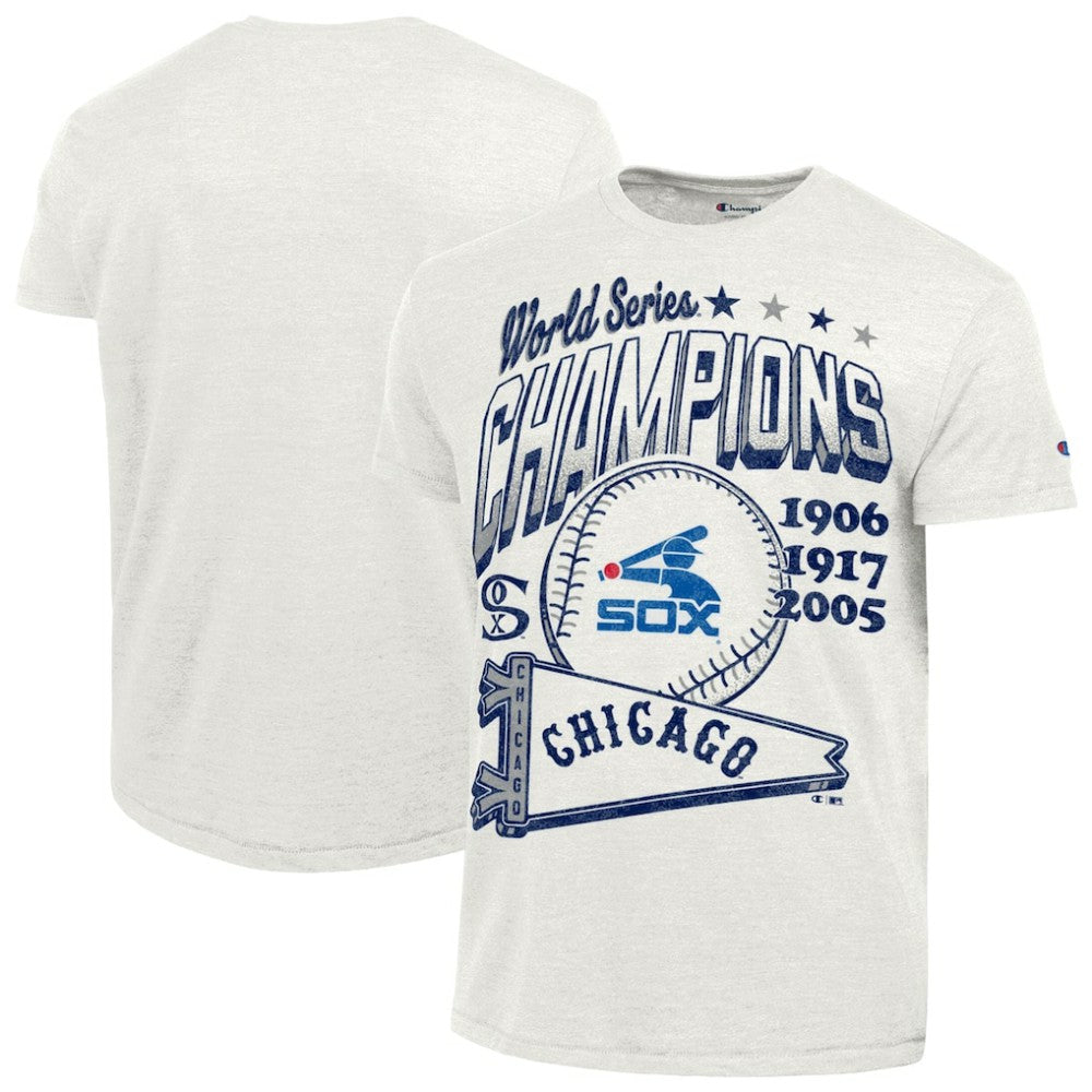 Chicago White Sox Champion Winning Tradition Cooperstown Tri-Blend T-Shirt - White T-shirts