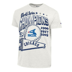 Chicago White Sox Champion Winning Tradition Cooperstown Tri-Blend T-Shirt - White T-shirts
