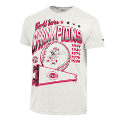 Cincinnati Reds Champion Winning Tradition Cooperstown Tri-Blend T-Shirt - White T-shirts