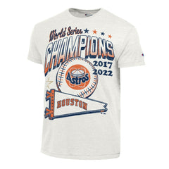 Houston Astros Champion Winning Tradition Cooperstown Tri-Blend T-Shirt - White T-shirts