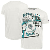 Miami Marlins Champion Winning Tradition Cooperstown Tri-Blend T-Shirt - White T-shirts