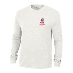 Atlanta Braves Champion Cooperstown Winning Tradition Tri-Blend Long Sleeve T-Shirt - White T-shirts