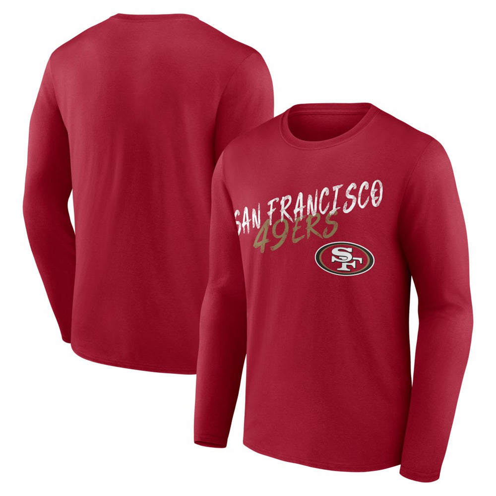 San Francisco 49ers Hustle Long Sleeve T-Shirt Scarlet