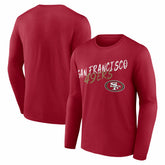 San Francisco 49ers Hustle Long Sleeve T-Shirt Scarlet