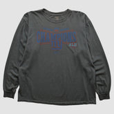 New York Giants Reebok 2008 Long Sleeve T-shirt Charcoal Vintage