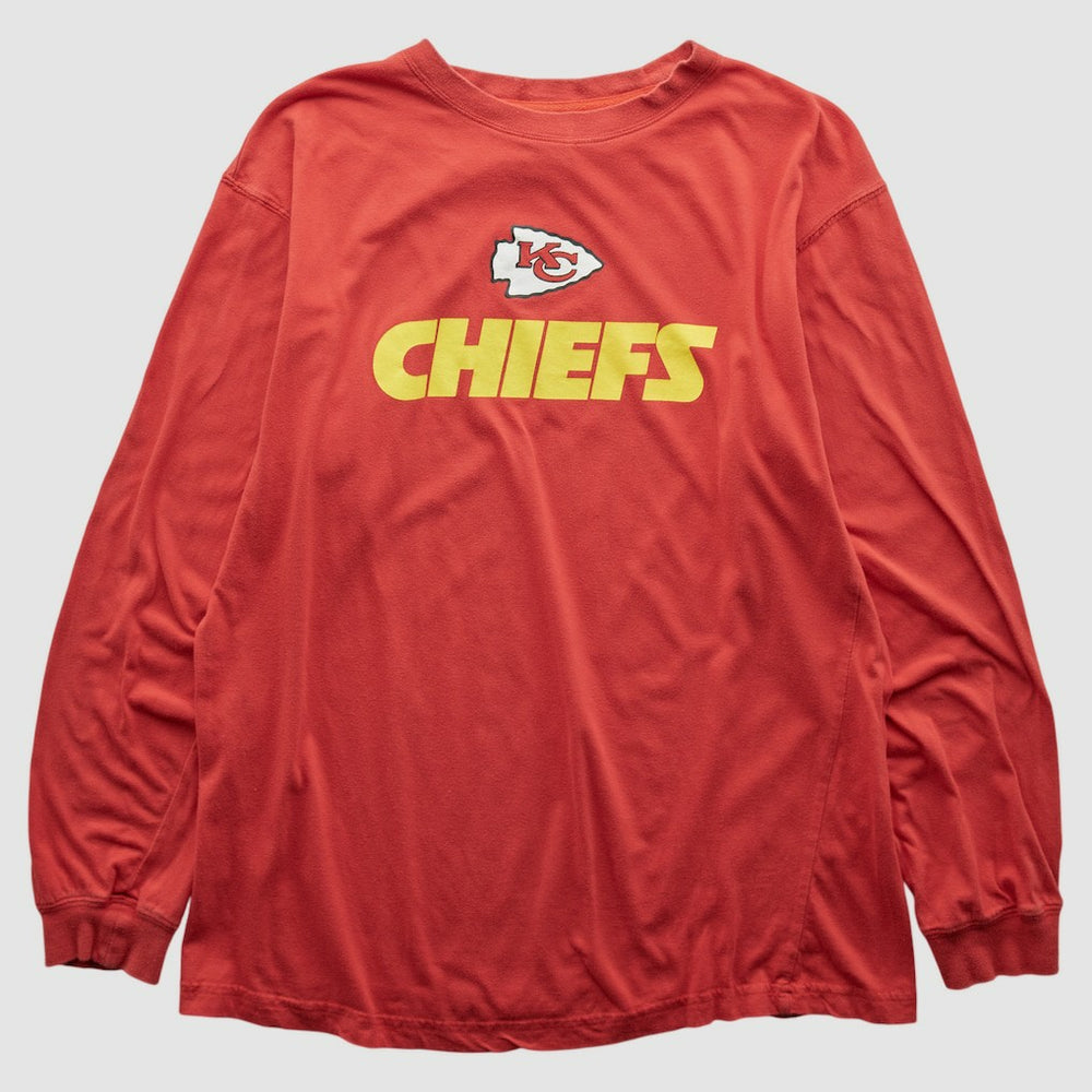 Kansas City Chiefs NFL 2000s Long Sleeve T-shirt Red Vintage