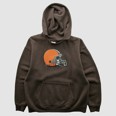 Cleveland Browns NFL 2000s Hooded Pullover Sweatshirt Brown Vintage