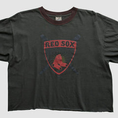 Boston Red Sox Majestic 2000s T-shirt - Charcoal - S by Fanatics Real Vintage T-shirts