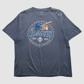 Tampa Bay Rays MLB Genuine Merchandise 2000s T-shirt - Navy - 2XL by Fanatics Real Vintage T-shirts