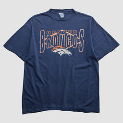 Denver Broncos Tultex 90s T-shirt Navy Vintage