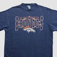 Denver Broncos Tultex 90s T-shirt Navy Vintage