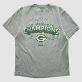 Green Bay Packers Reebok 2010 T-shirt Heather Gray Vintage