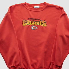 Kansas City Chiefs Logo Athletic 90s Sweatshirt Red Vintage