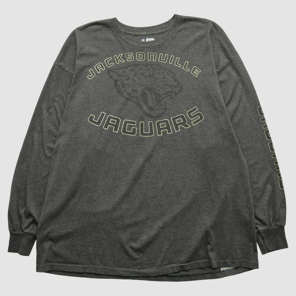 Jacksonville Jaguars NFL 2000s Long Sleeve T-shirt Dark Heather Gray Vintage