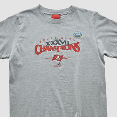 Tampa Bay Buccaneers Reebok 2003 T-shirt Heather Gray Vintage