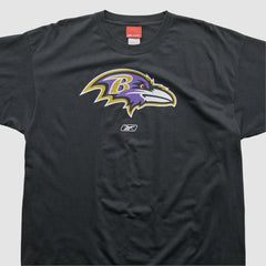 Baltimore Ravens Reebok 2000s T-shirt Black Vintage