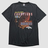 Denver Broncos Logo Athletic 1998 T-shirt Black Vintage