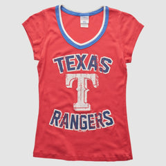 Texas Rangers Campus Lifestyle 2010s T-shirt - Red - XXS by Fanatics Real Vintage T-shirts