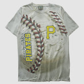 Pittsburgh Pirates Liquid Blue 2000s T-shirt - White - S by Fanatics Real Vintage T-shirts