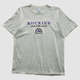 Colorado Rockies Salem Sportswear 90s T-shirt - Heather Gray - M by Fanatics Real Vintage T-shirts