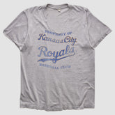 Kansas City Royals 80s T-shirt - Heather Gray - S by Fanatics Real Vintage T-shirts