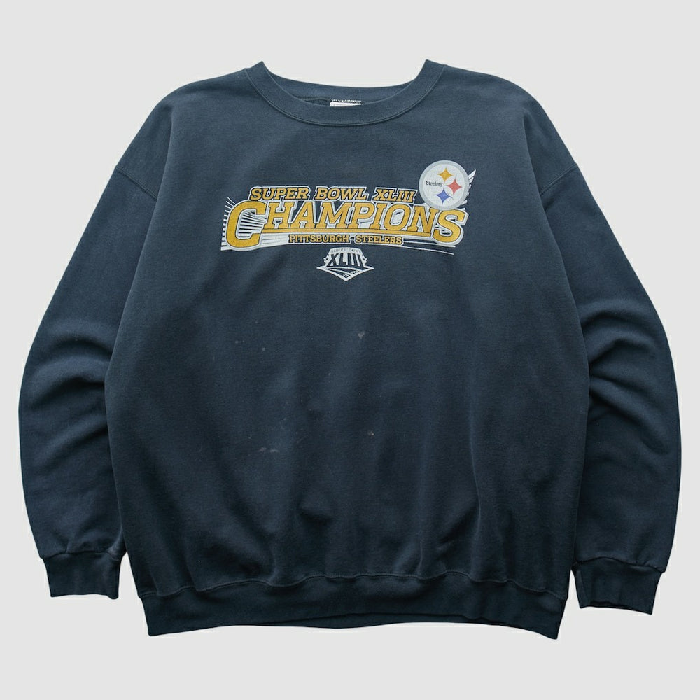 Pittsburgh Steelers NFL 2009 Pullover Sweatshirt Navy Vintage
