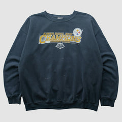 Pittsburgh Steelers NFL 2009 Pullover Sweatshirt Navy Vintage