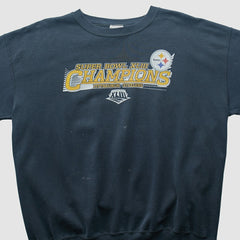 Pittsburgh Steelers NFL 2009 Pullover Sweatshirt Navy Vintage