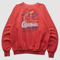 St. Louis Cardinals Healthknit 1985 Pullover Sweatshirt - Red - S by Fanatics Real Vintage Pullover