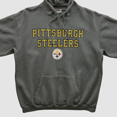 Pittsburgh Steelers NFL 2000s Hooded Sweatshirt Black Vintage
