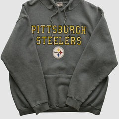 Pittsburgh Steelers NFL 2000s Hooded Sweatshirt Black Vintage
