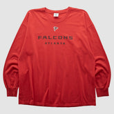 Atlanta Falcons NFL 2000s Long Sleeve T-shirt Red Vintage