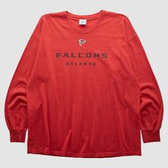 Atlanta Falcons NFL 2000s Long Sleeve T-shirt Red Vintage