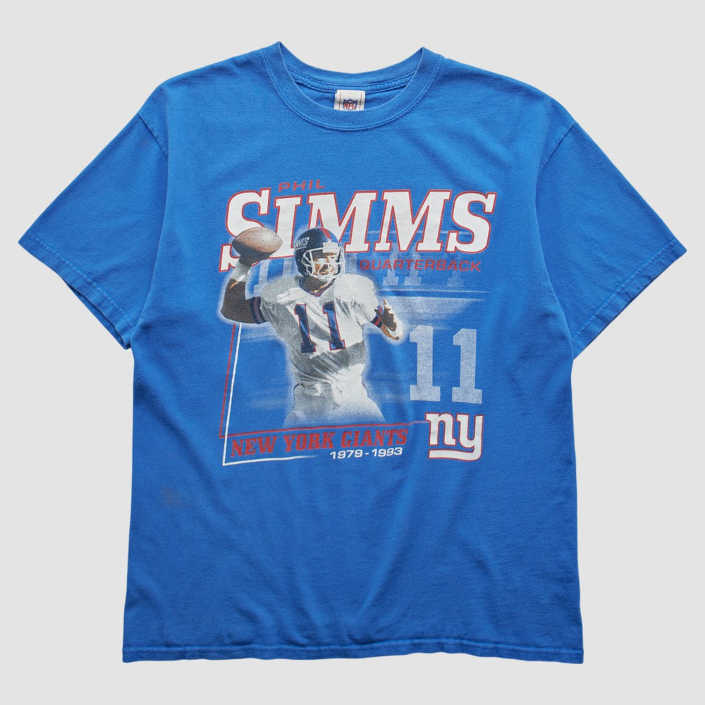 Phil Simms NFL 2000s T-shirt Blue Vintage