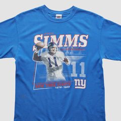 Phil Simms NFL 2000s T-shirt Blue Vintage