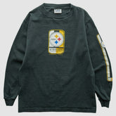 Pittsburgh Steelers Lee Apparel 2001 Long Sleeve T-shirt Charcoal Vintage