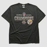 Pittsburgh Steelers Reebok 2006 T-shirt Black Vintage