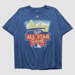 Minnesota Twins Majestic 2014 T-shirt - Blue - M by Fanatics Real Vintage T-shirts