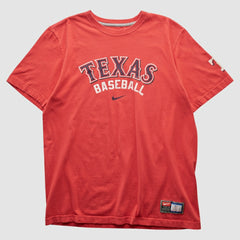 Texas Rangers Nike 2010s T-shirt - Red - M by Fanatics Real Vintage T-shirts