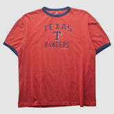 Texas Rangers Majestic 2009 T-shirt - Red - L by Fanatics Real Vintage T-shirts